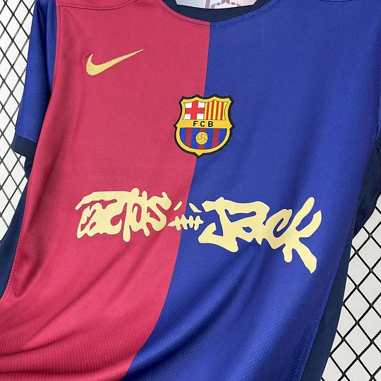 Maillot Barcelone Domicile Travis Scott 2024/2025